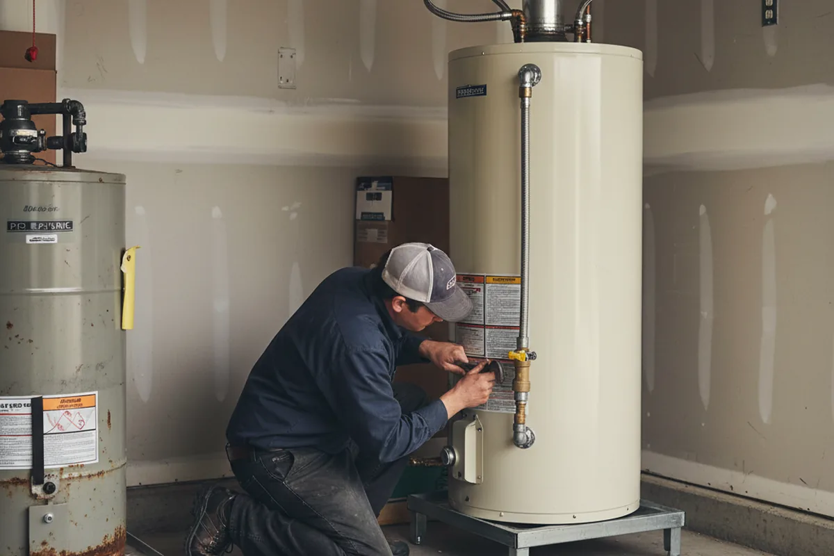 Water heater and shutoff valve replacement in New Ellenton